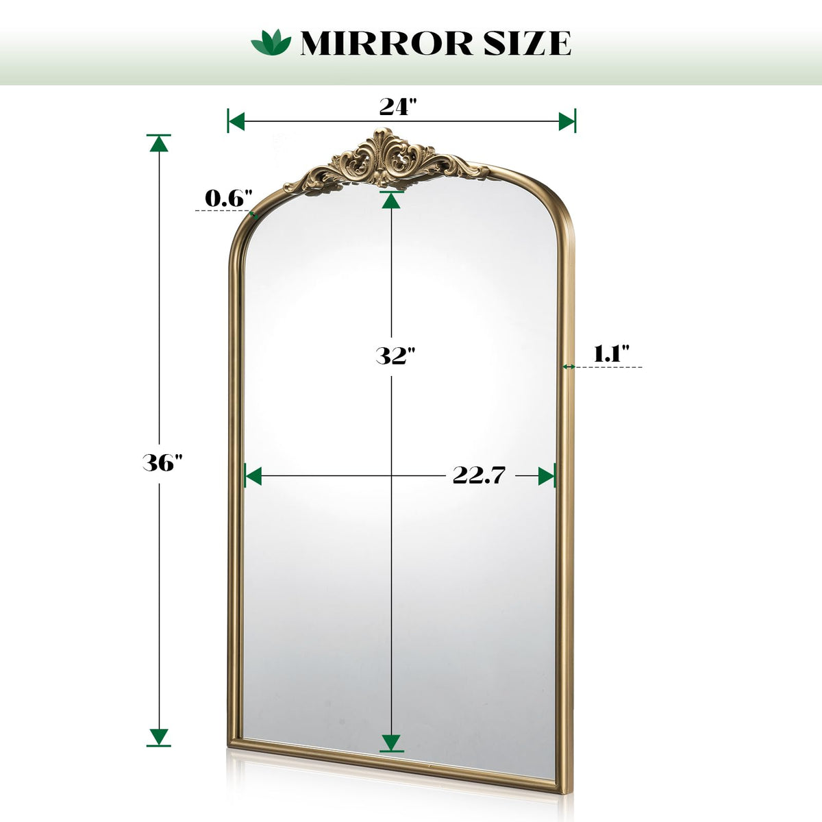 Wiserset mirror over sink in bathroom elevates vanity style