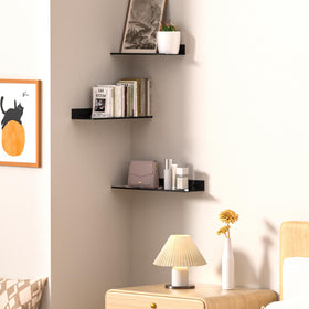 Wisfame wall shelves showing easy installation options