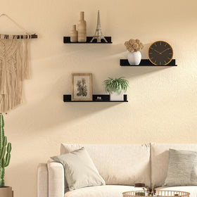 Wisfame floating shelves medium 13.7-inch display for organized living room items