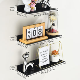 Wisfame floating shelves small 11.8-inch display for compact spaces