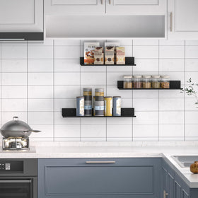 Wisfame quick-install shelves with no-drill option shown