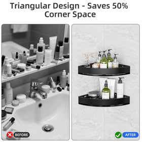 Wisfame black wall-mounted shelves blend modern style with practicality
