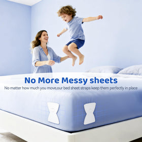 WishBay 4-pack keeps sheets smooth at every corner.