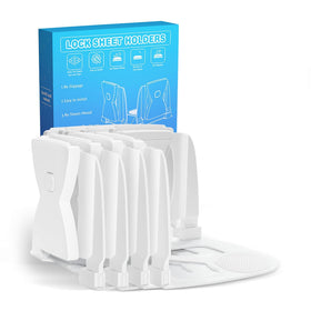 WishBay corner sheet holders install easily for secure bedding.