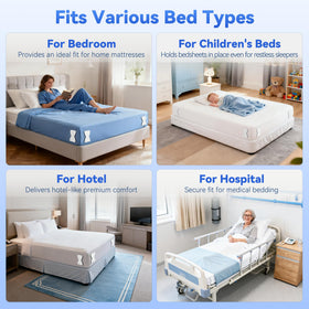 WishBay durable clips for everyday use hold sheets in place.