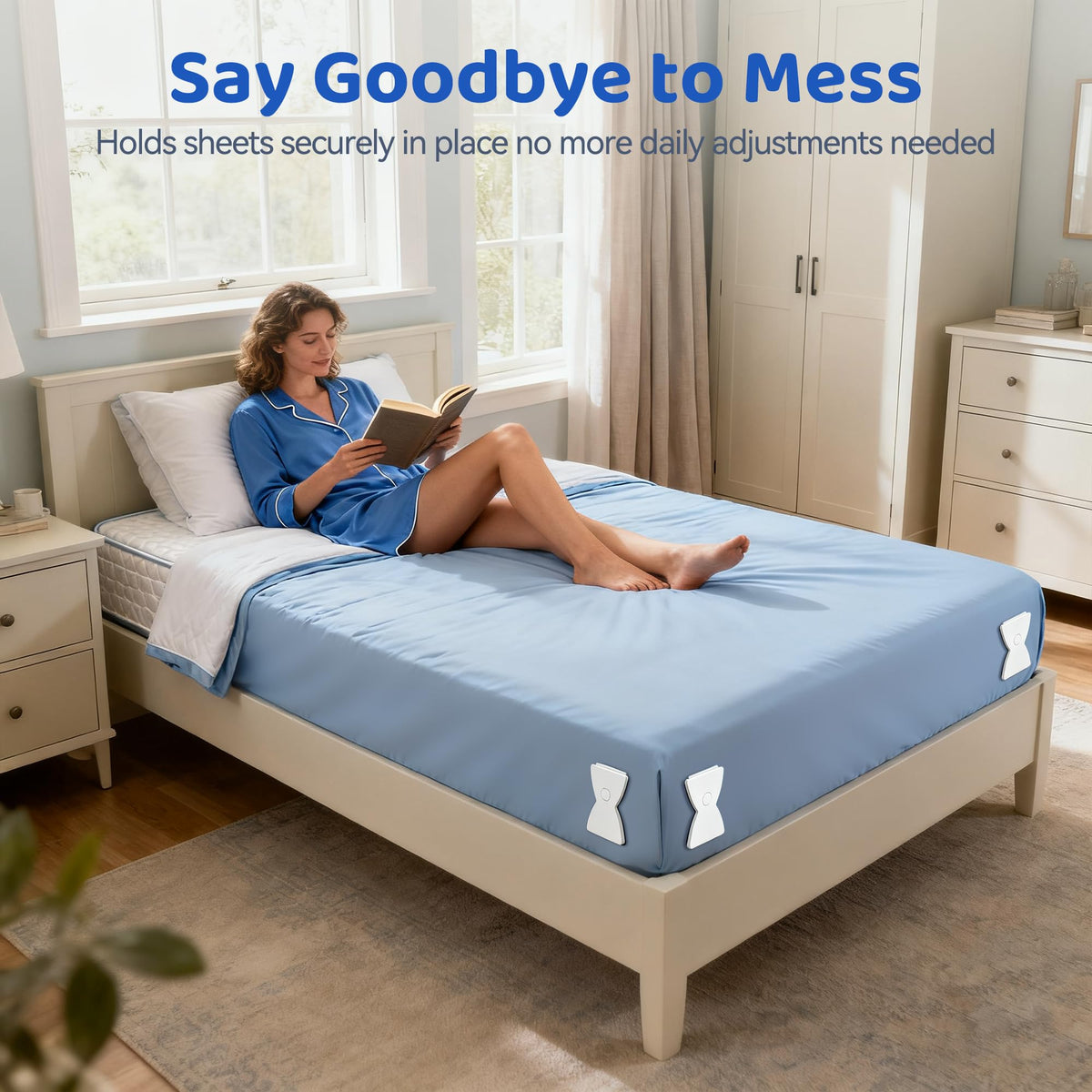 WishBay one-click setup simplifies fitting sheets in seconds.