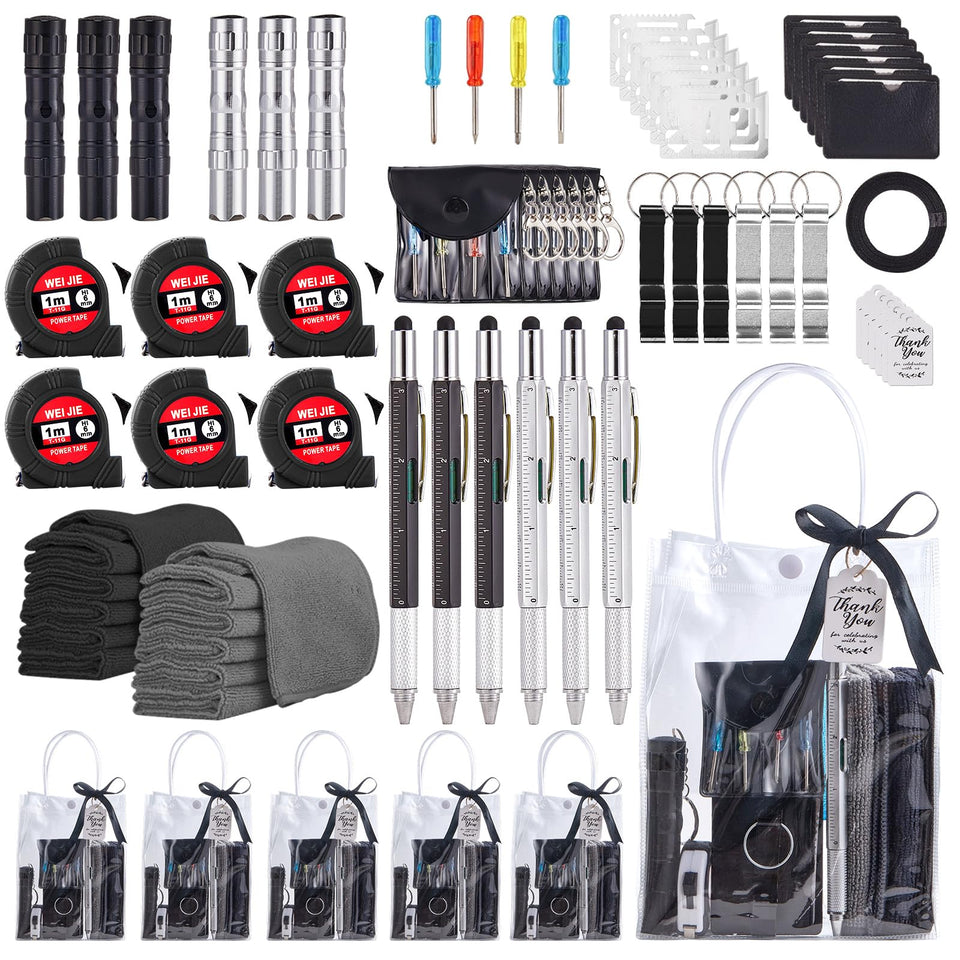Wishfond prize set gift bag arrangement—sleek party prizes for winners.