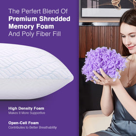 WISHSMILE pillow suitable for all sleep positions with adjustable loft
