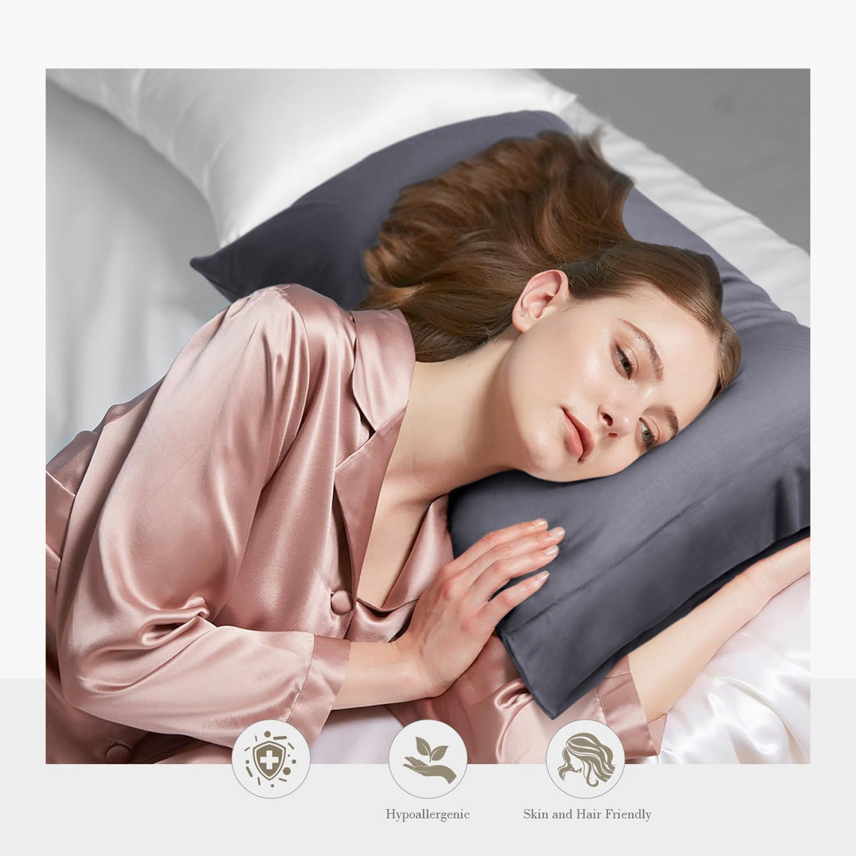 WishSmile pillowcase shows silky-soft texture for luxurious sleep