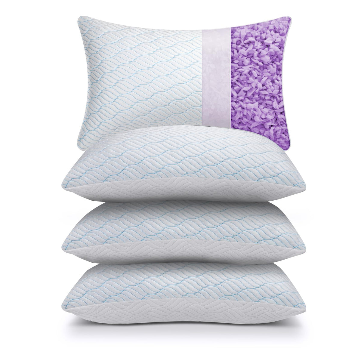 WISHSMILE cooling pillow cover with cool-to-touch fibers cools the night