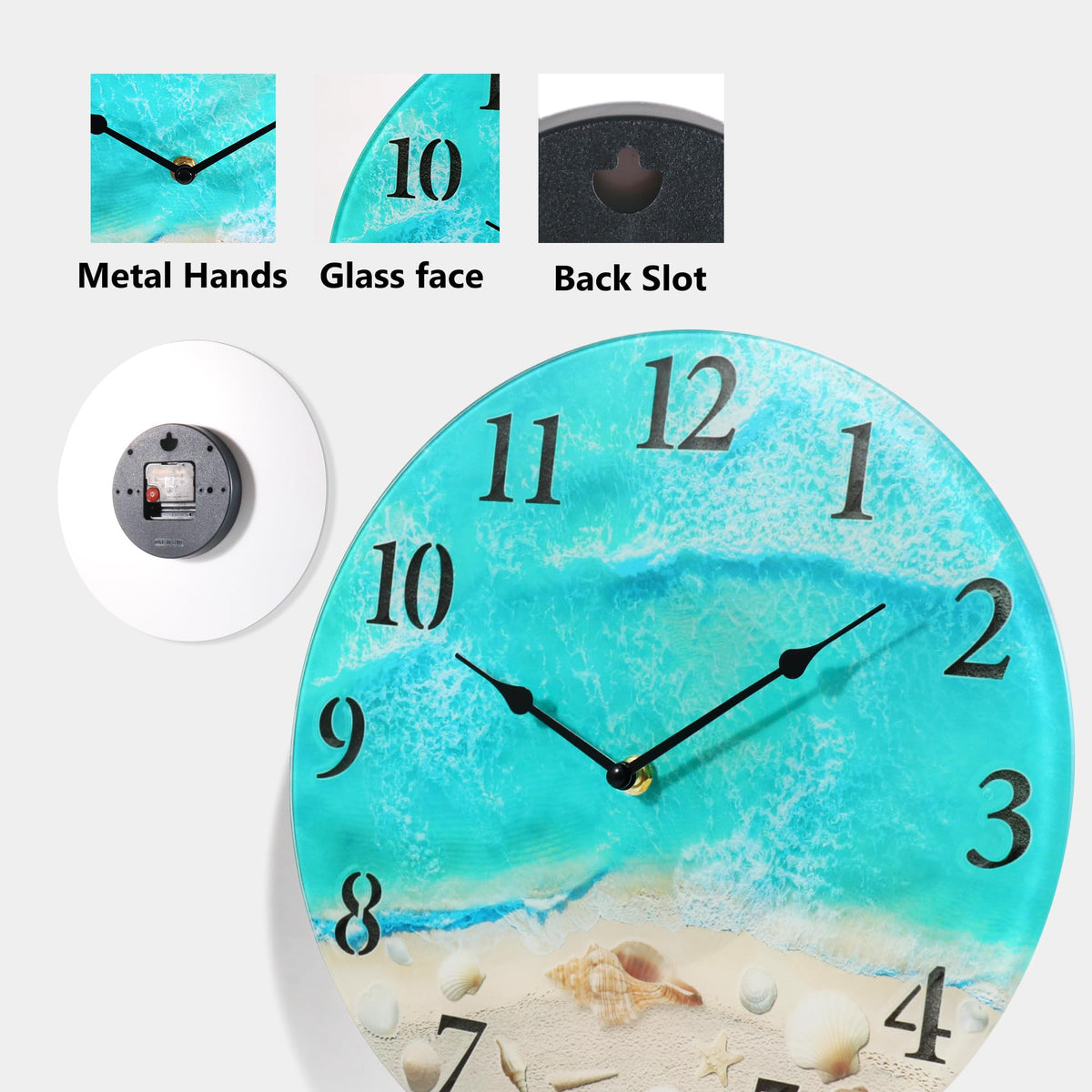 WISKALON quartz movement ensures reliable timekeeping with quiet operation.