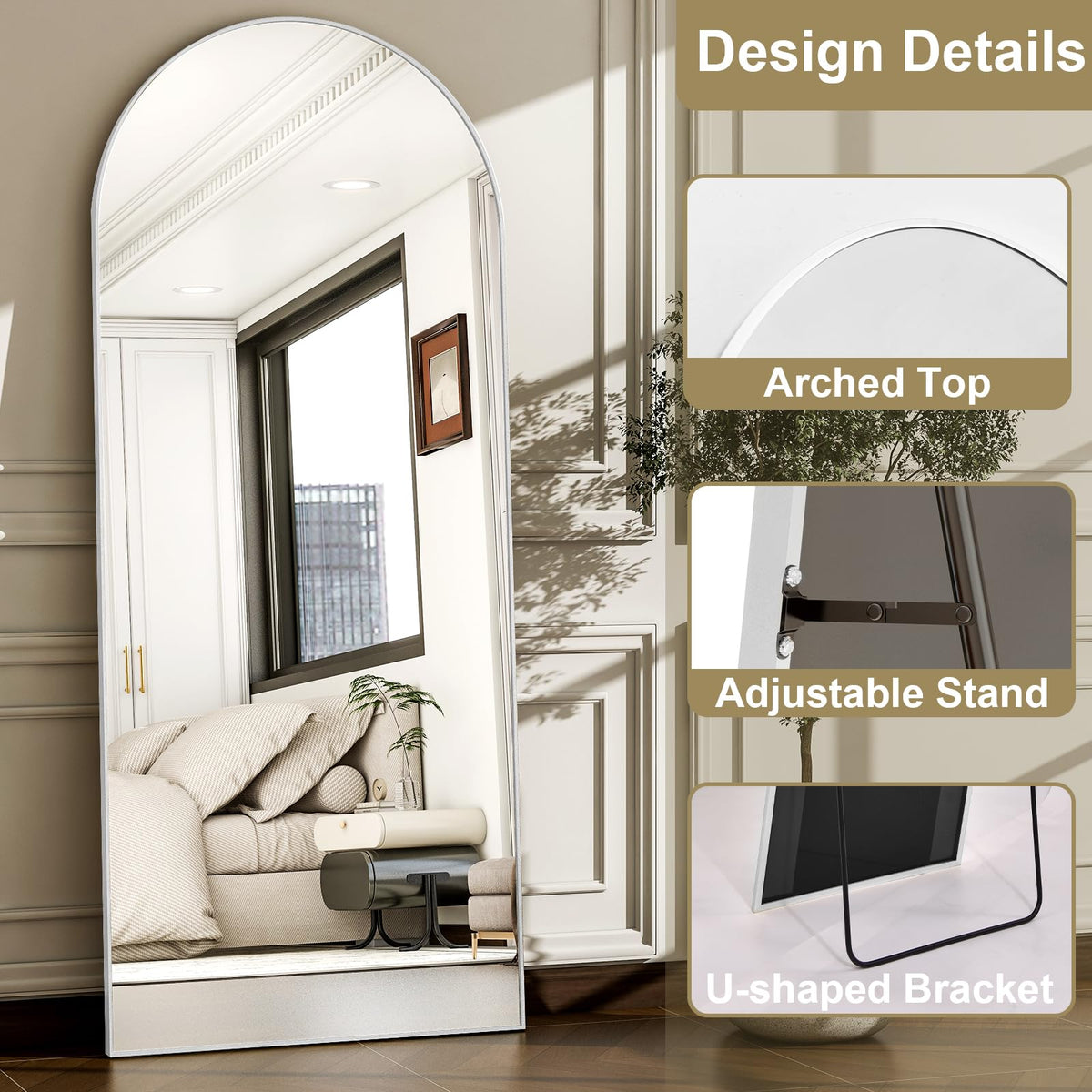 WISSMIELS full-length mirror ideal for dressing rooms and wardrobes.
