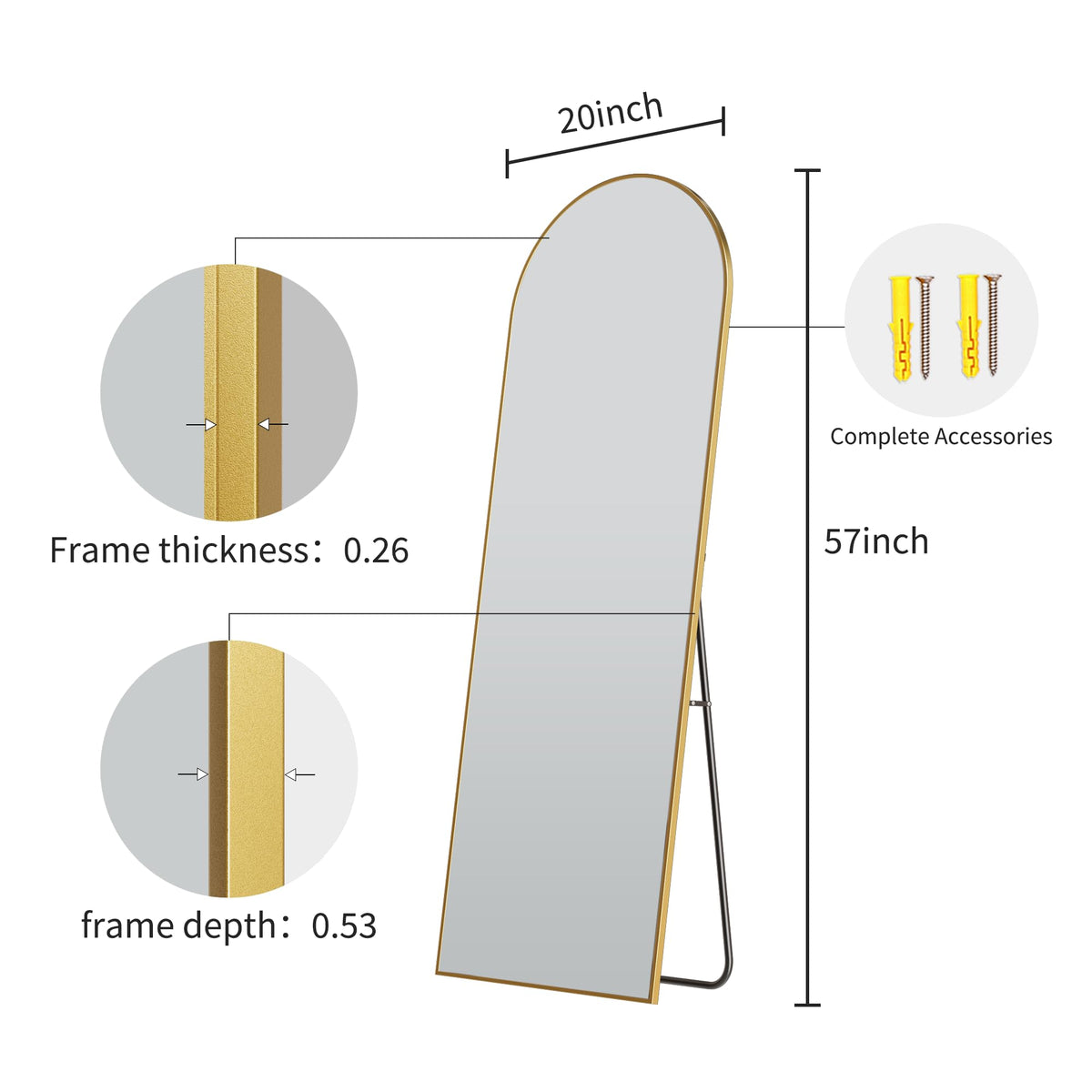 WISSMIELS living room entryway mirror adds a focal point