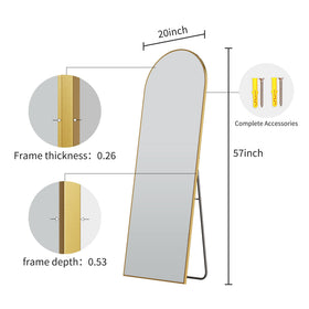 WISSMIELS living room entryway mirror adds a focal point