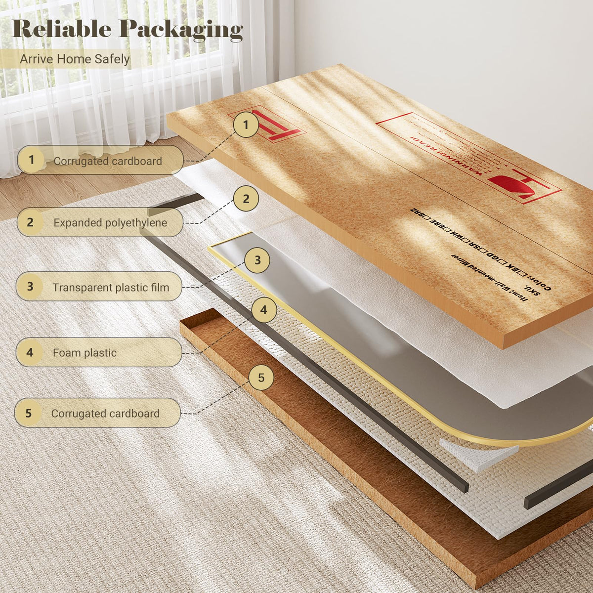 WISSMIELS distortion-free reflection enhances daily outfit planning