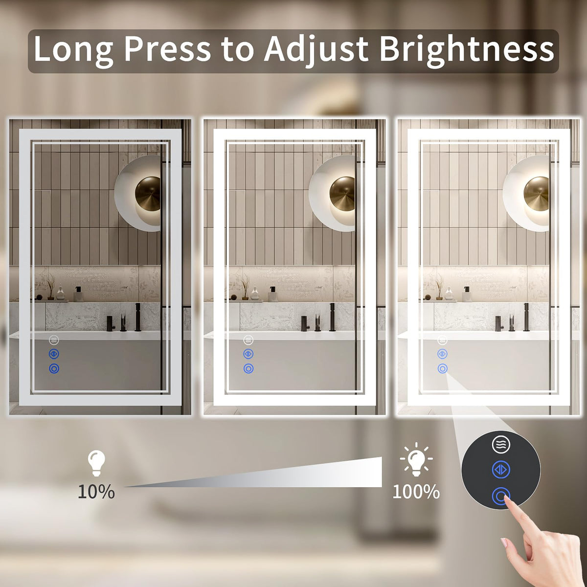 WISSMIELS tempered glass surface is shatter-proof and durable in a bathroom setting.