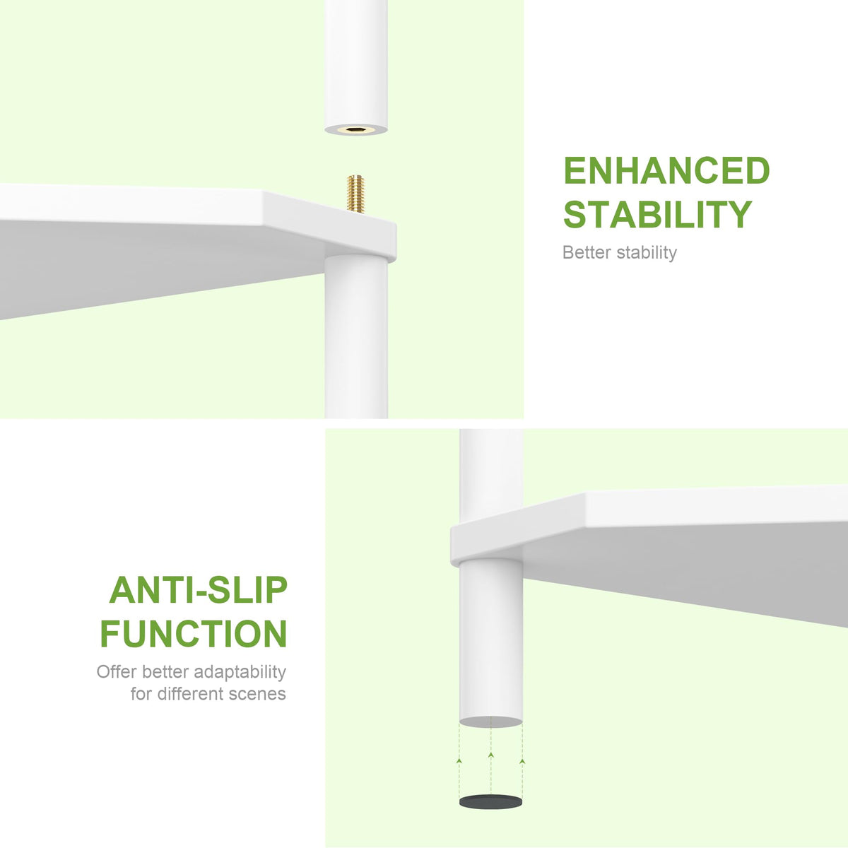 Wisuce white corner shelf using space-saving towel storage