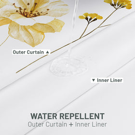 WITHLOC bottom magnets secure curtain to tub edge