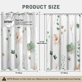 WITHLOC curtain and liner set provides a ready-to-use shower solution