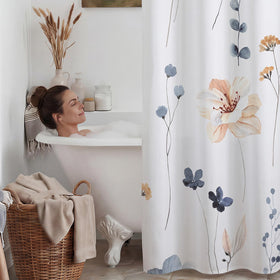 WITHLOC machine-washable curtain and liner for simple care