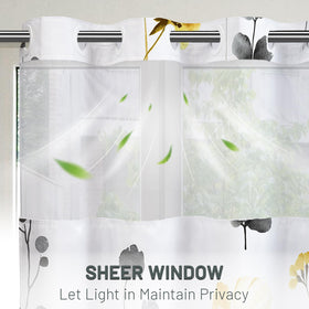WITHLOC snap in liner fabric curtain for easy removal and cleaning