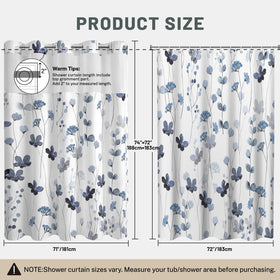 WITHLOC standard size 71x74 curtain fit on tubs