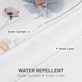 WITHLOC water-repellent fabric curtain resists splashes