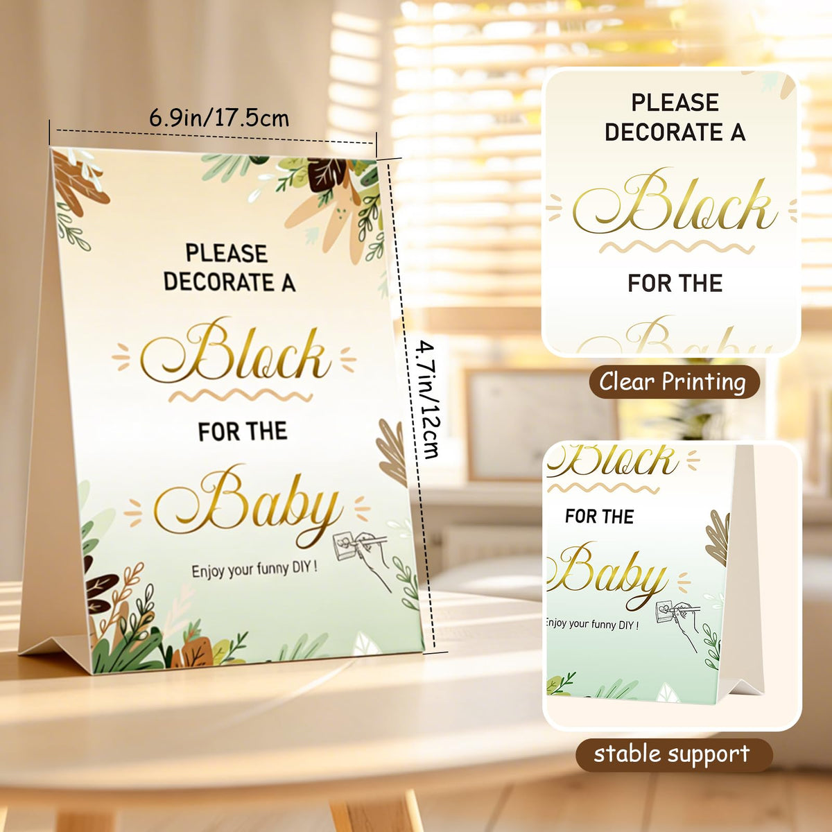 WITOROR animal stamps offering playful prints for baby shower games