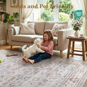 WITSHOCK light-blue rug enhances calm, versatile decor in any room.