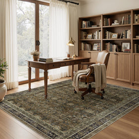 WITSHOCK machine-washable rug simplifies cleanup after messes.