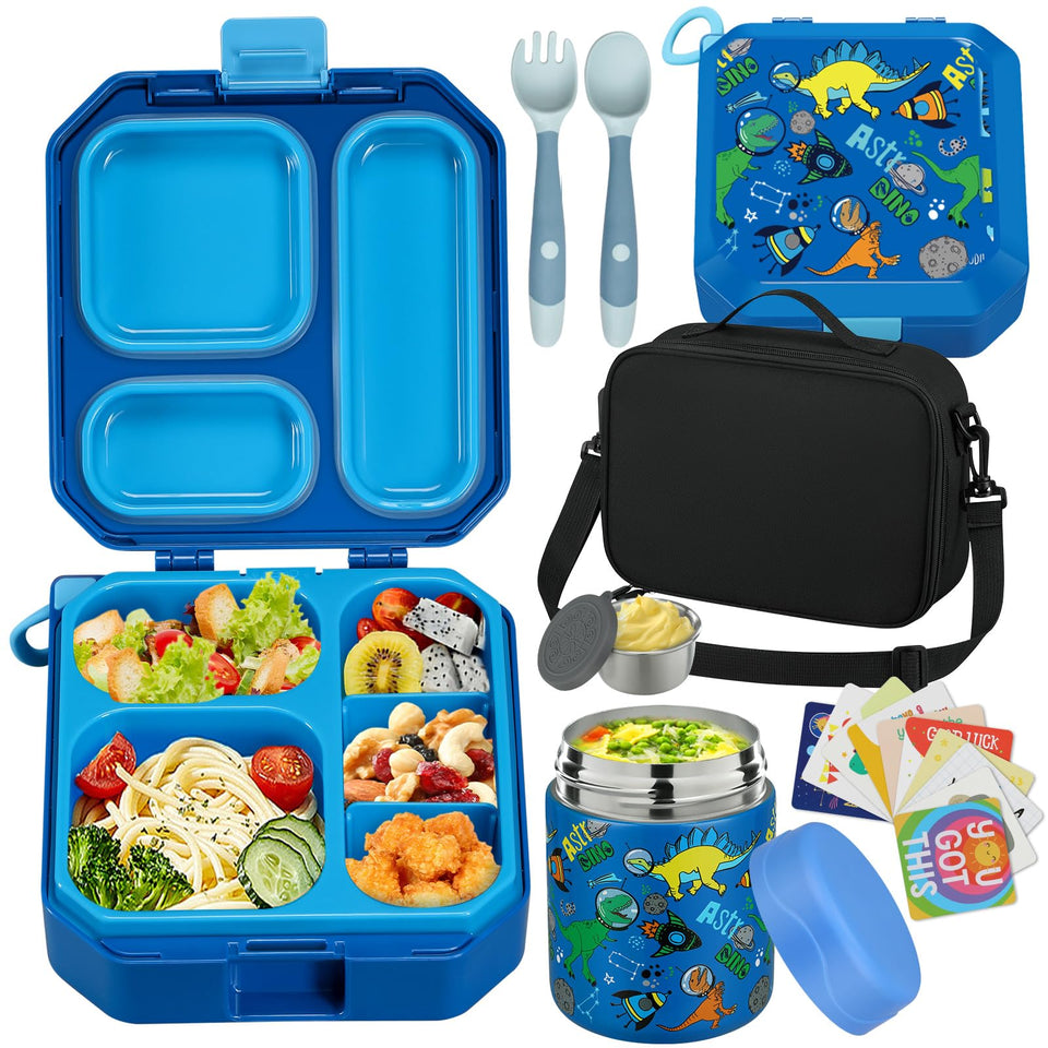 Wiwens Bento lunch box top view shows organized compartments for balanced meals
