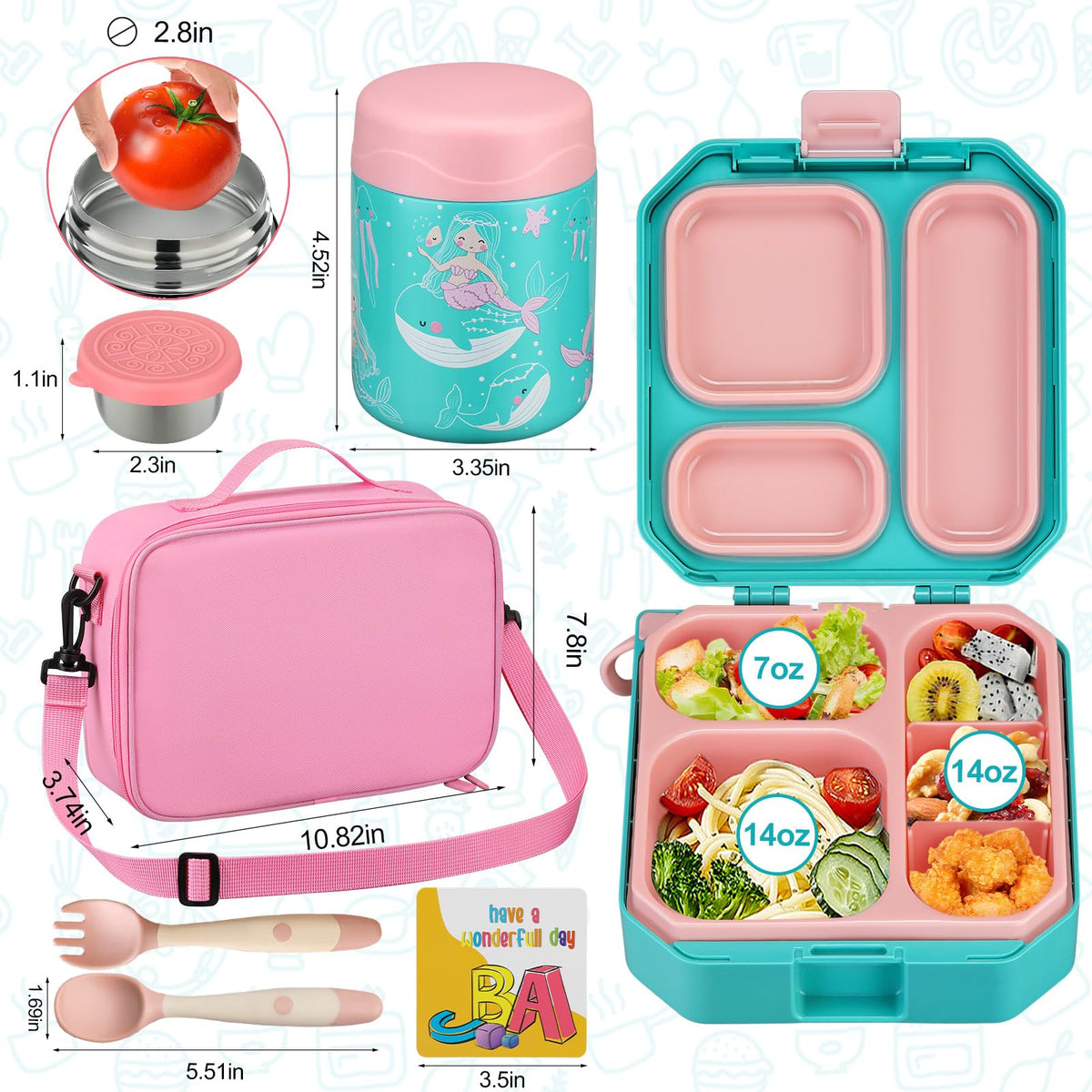 Wiwens kid-friendly utensils included for easy meals.