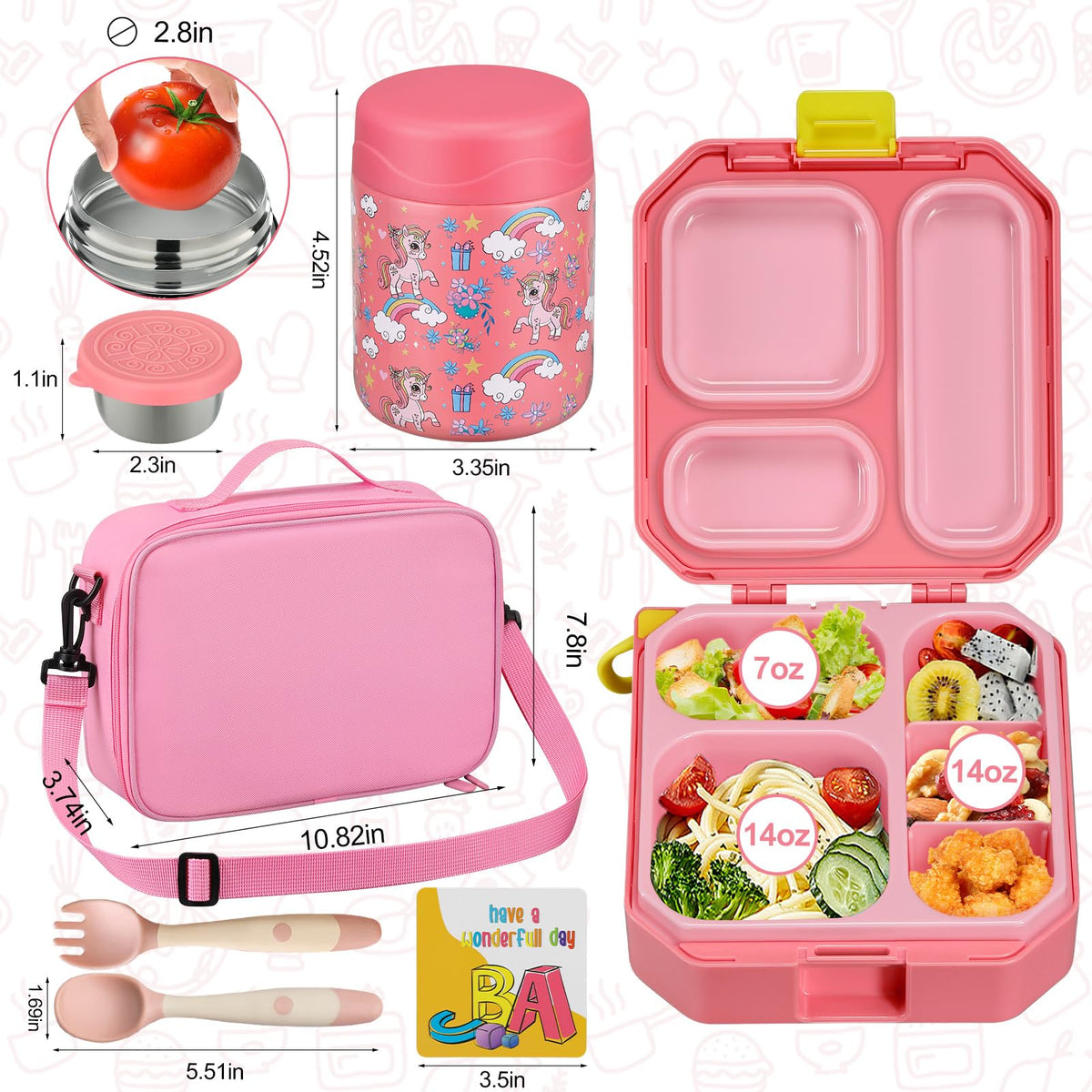 Wiwens illustrated lunch cards add fun motivation at mealtime.