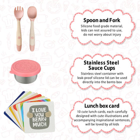 Wiwens stainless steel sauce cups help keep sauces fresh.