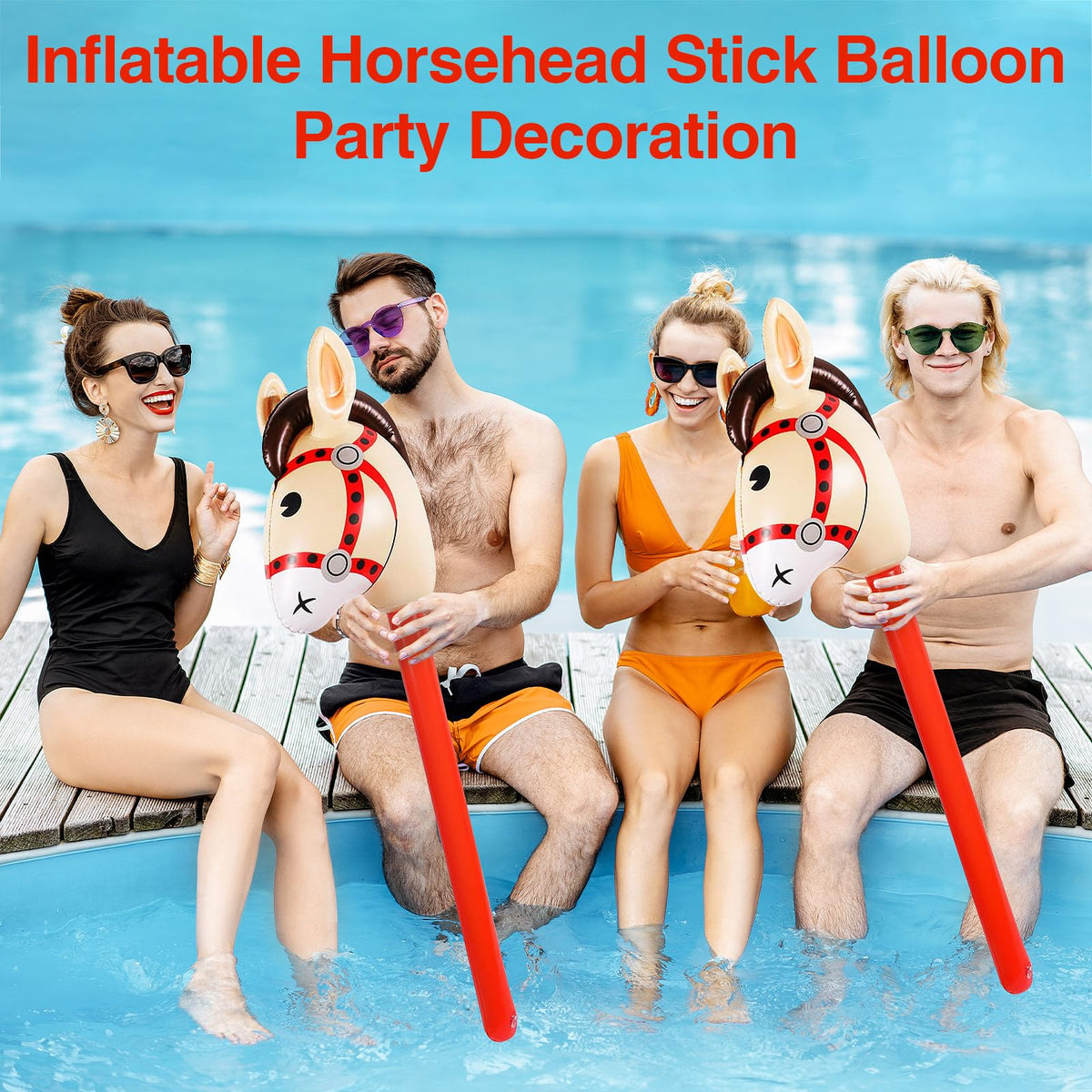 Wizzosivoor kids enjoy creative play with inflatable stick horse