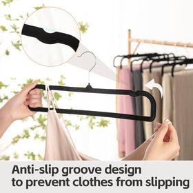 WJWSKI velvet surface minimizes slipping and protects fabrics from creases.
