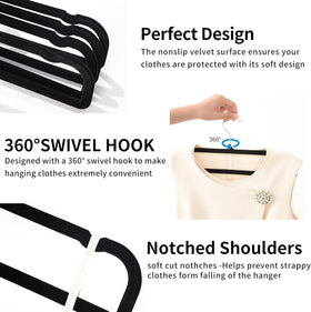 WJWSKI notched-shoulder hangers help hang dresses and tank tops without creasing.