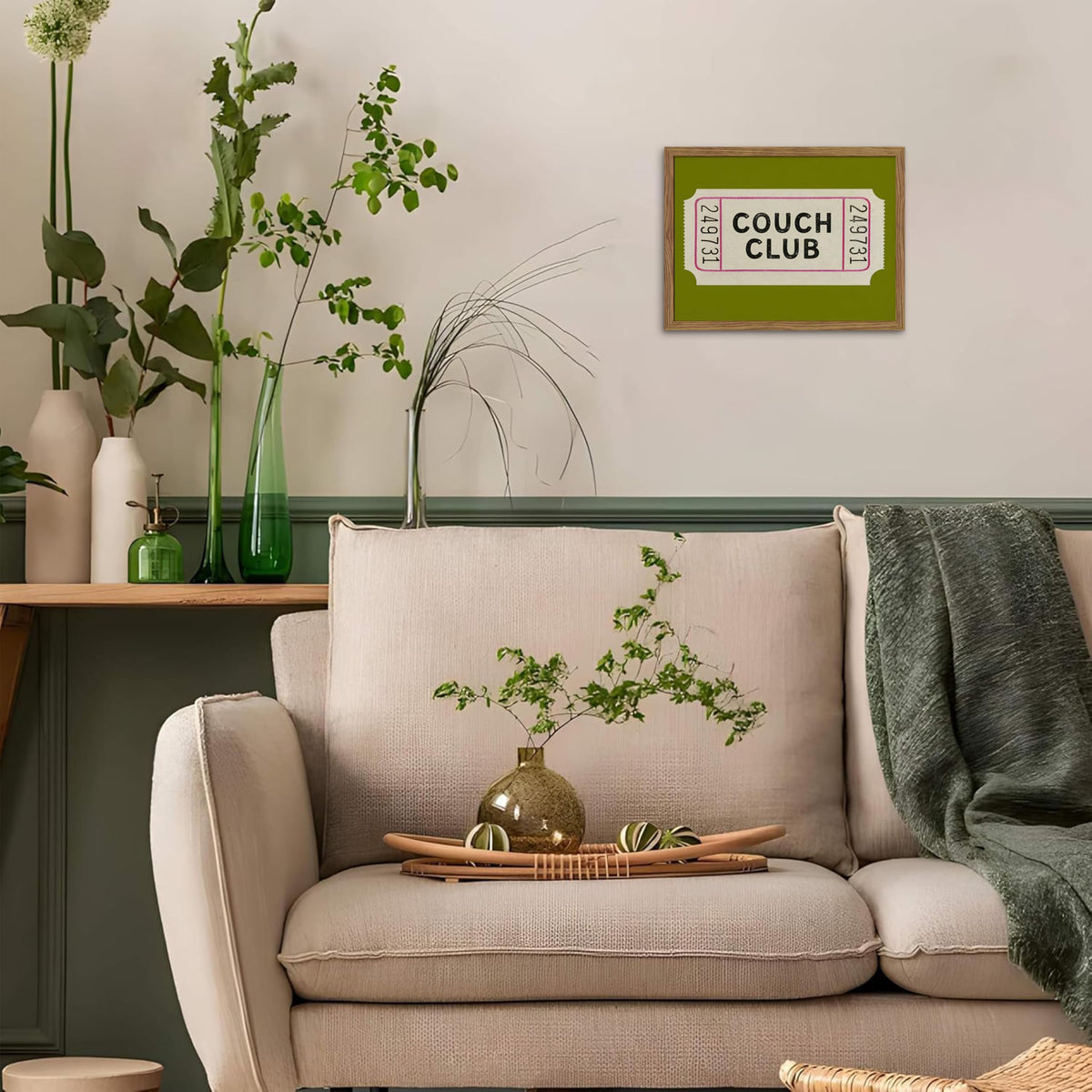 WLHARTT living room wall art decor canvas with retro vibes