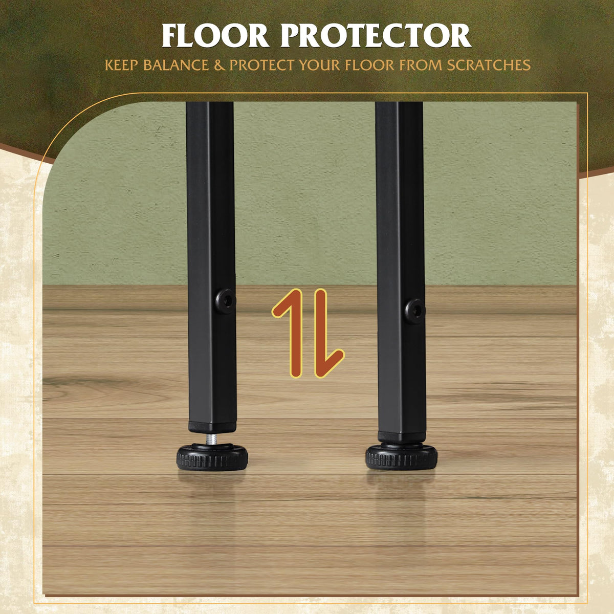 WLIVE 15mm metal frame with cross-support boosts durability and long-term stability