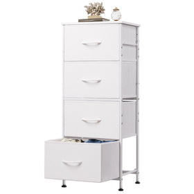 WLIVE dresser front view with four drawers for organized clothing storage.