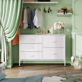 WLIVE dresser drawers open displaying accessible storage and clear organization