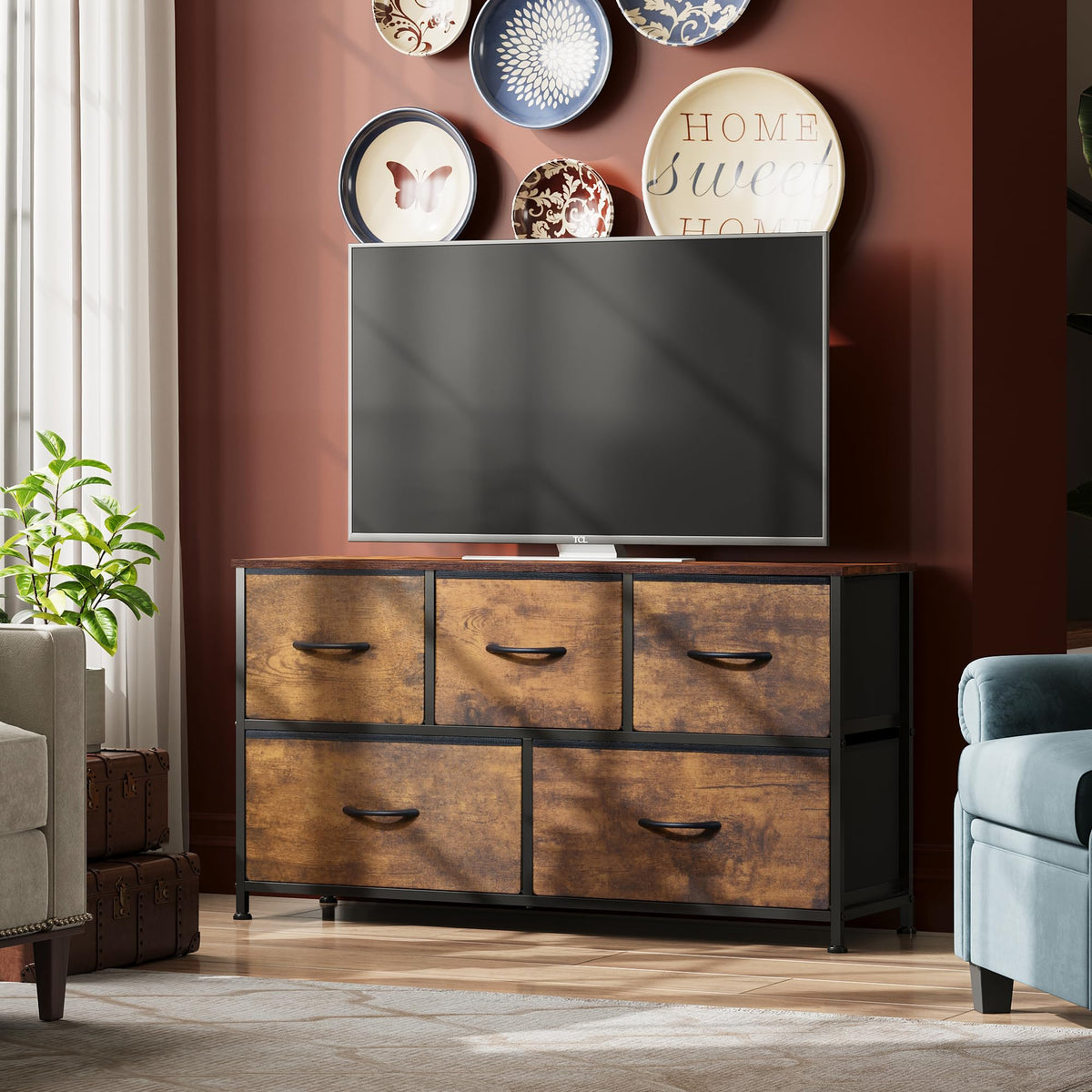 WLIVE dresser side angle, compact storage for small spaces