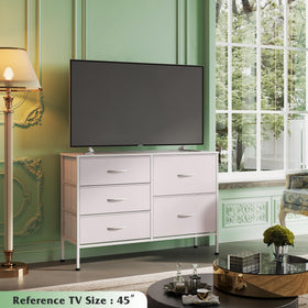 WLIVE dresser top view showing sturdy surface for lamp or photos