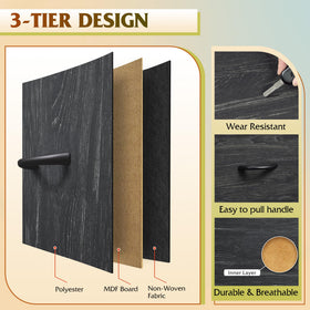 WLIVE dresser with adjustable feet protects floors and prevents wobble.