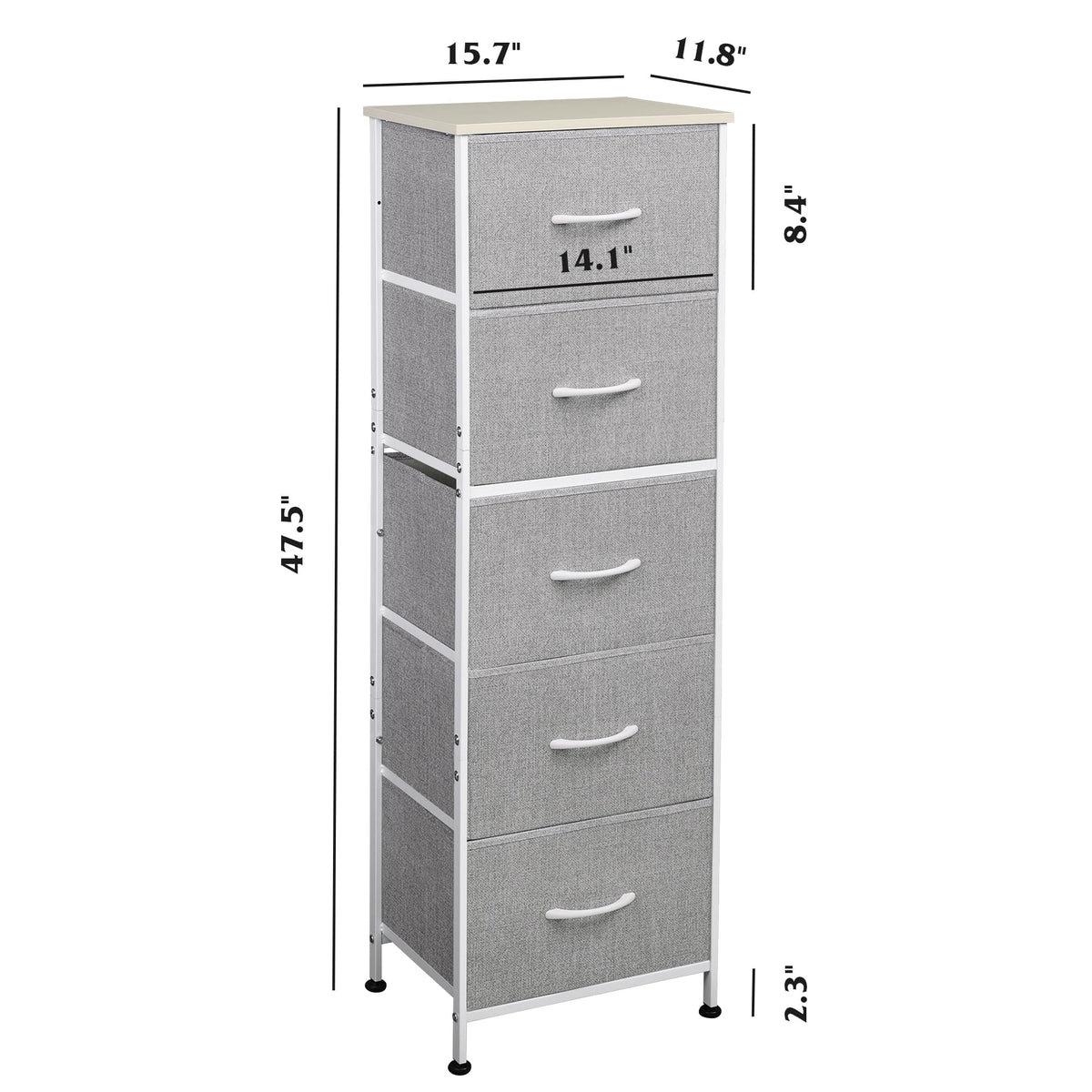 WLIVE anti-tip accessories help keep the unit secure on uneven floors.