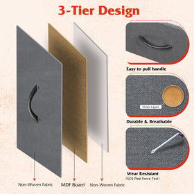 WLIVE dresser arch handles allow easy drawer access.