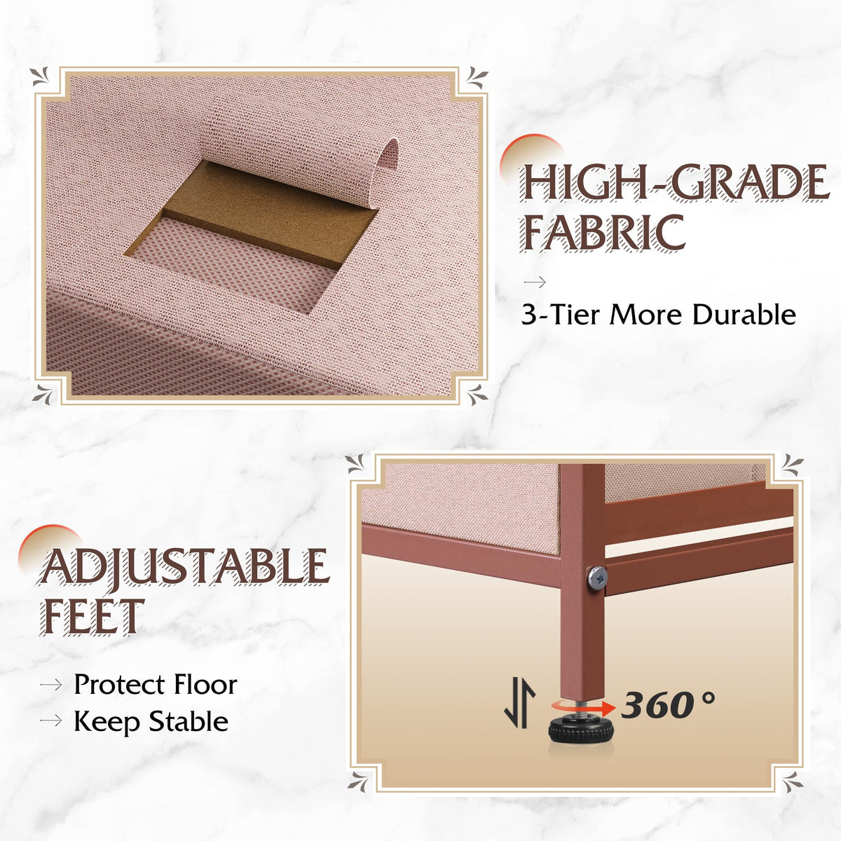 WLIVE dresser in bedroom closet setup maximizes small spaces.