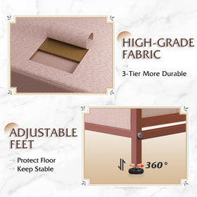 WLIVE dresser in bedroom closet setup maximizes small spaces.