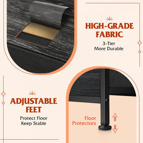 WLIVE breathable non-woven fabric drawers keep contents fresh.