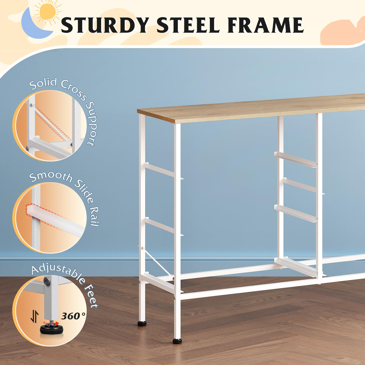 WLIVE dresser cream white assembly pack with hardware and instructions